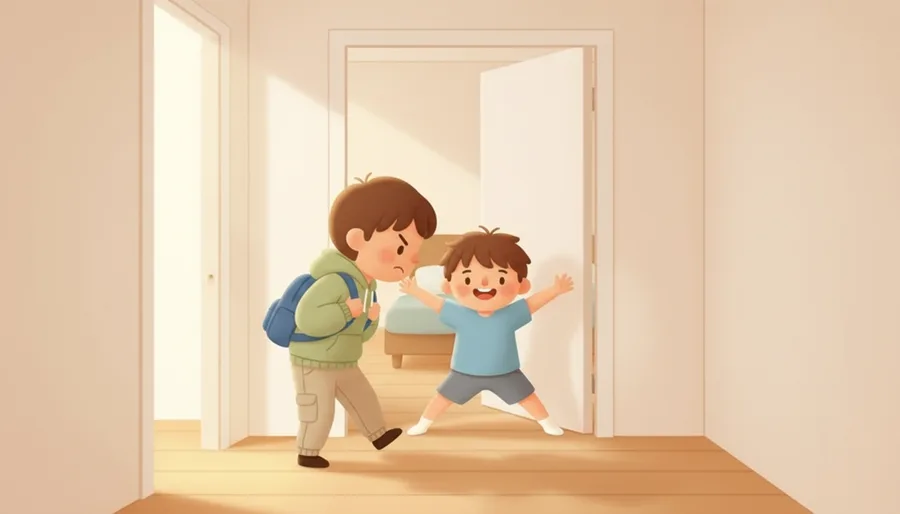 복도 한가운데 턱 놓인 큰 상자