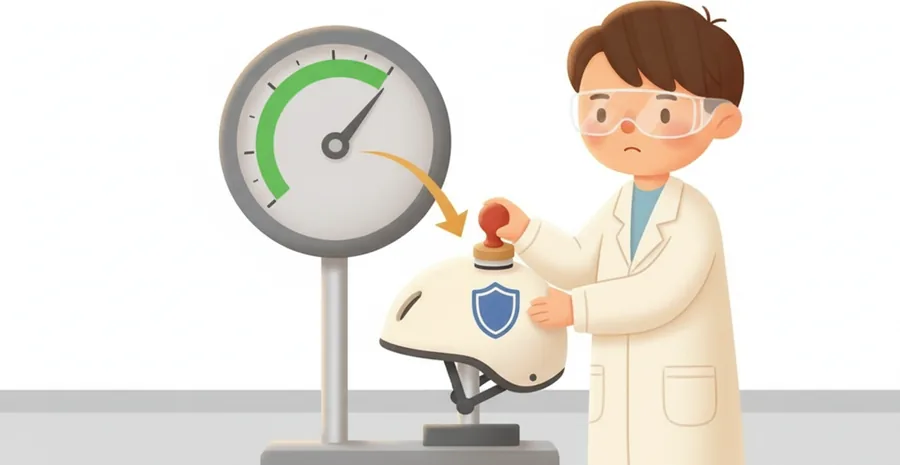 전자 제품 상자의 안전 마크(검사 통과 표시)