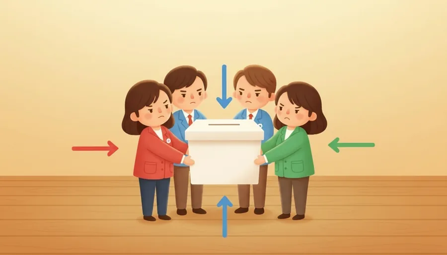 선거 뒤 의석이 모자라 다투던 정당들이 손잡음