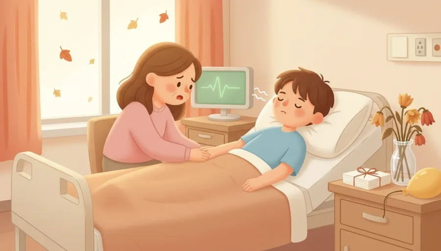 병원 침대에서 며칠에서 몇 달째 눈을 뜨지 않는 사람