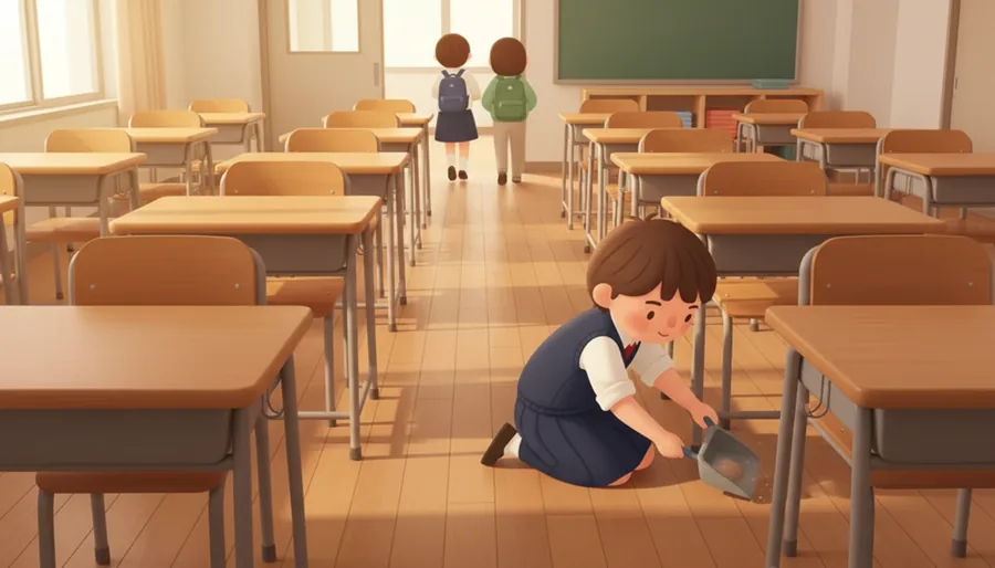점장님이 없는데도 마감 청소를 끝까지 다 하는 아르바이트생