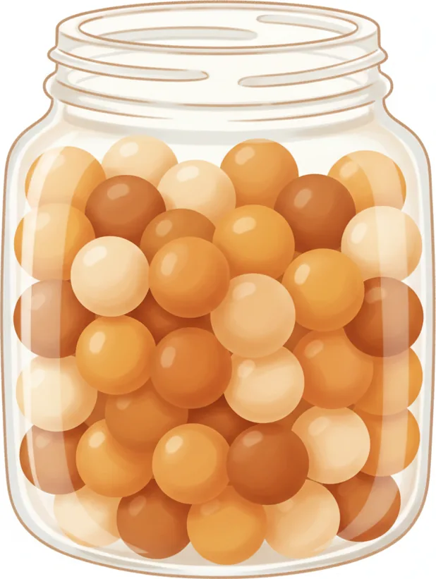 물병이 물을 안에 붙잡아 새지 않게 담고 있는 장면