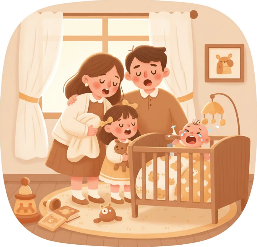 달래 줘도 안 그치고 쭉 우는 옆집 아기