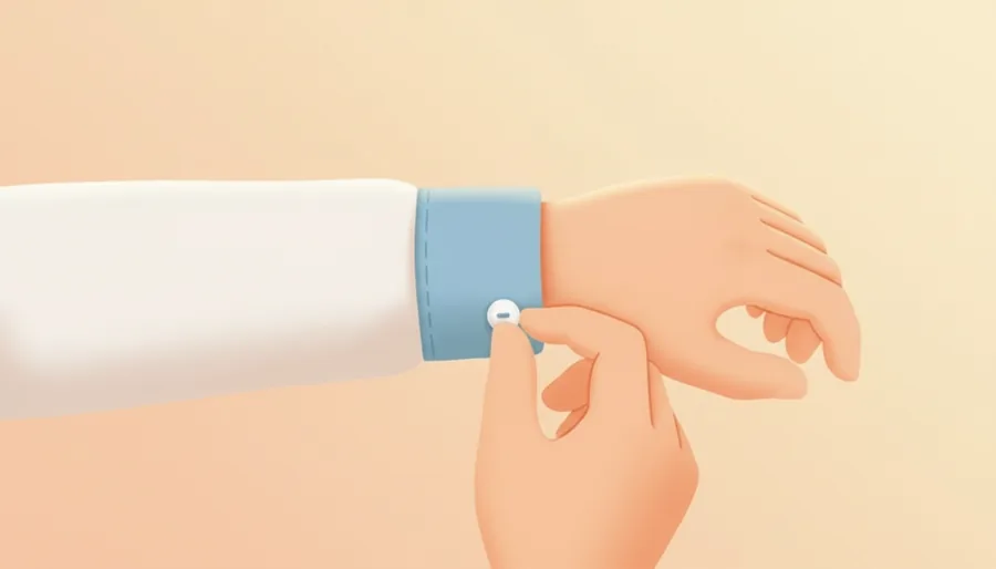 손 씻다가 셔츠 소매 끝이 젖음