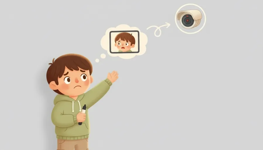 편의점 문 앞 '녹화 중' 스티커