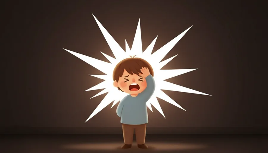 캄캄한 밤하늘이 갑자기 번쩍하는 장면
