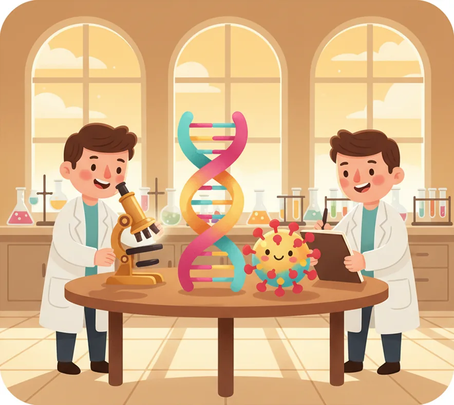 사람·벼·바이러스가 각자 가진 몸 설명서 전체