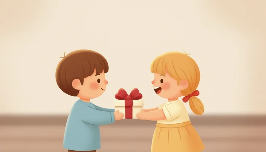 옆집 아저씨가 감자 한 봉지를 불쑥 건네는 장면
