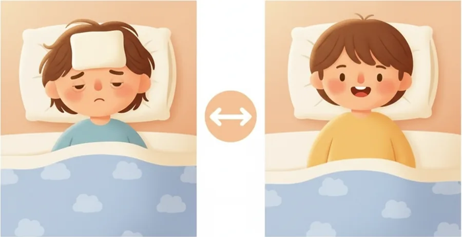 잘 자고 잘 먹어 몸이 가뿐하고 안 아픈 상태