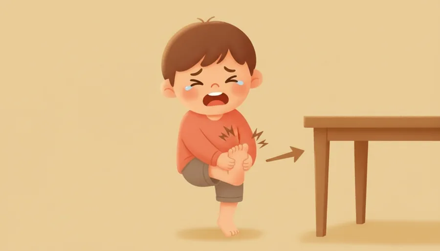 조금 작은 신발을 신고 몇 걸음 걷자 발이 욱신거리는 순간