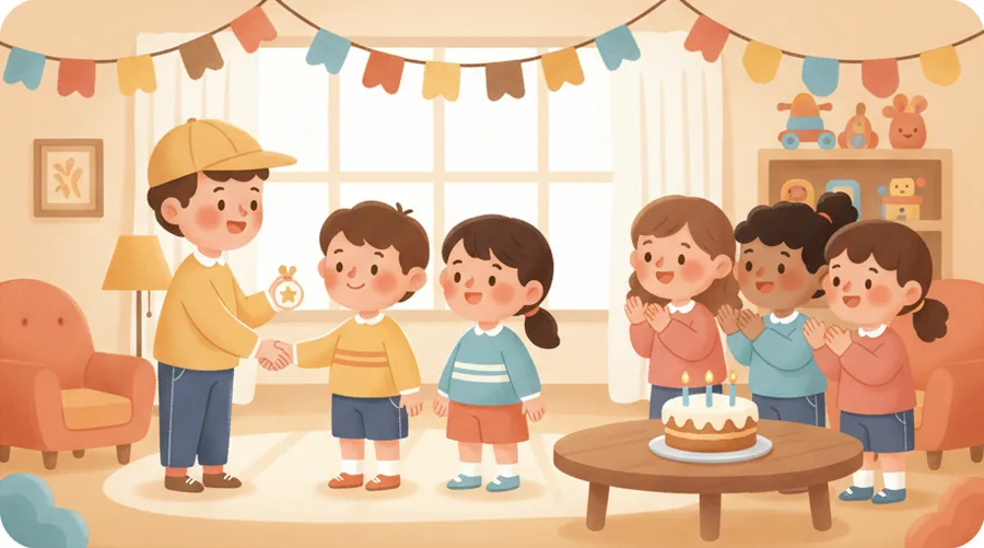 동아리 신입 첫날 규칙 안내와 환영 박수