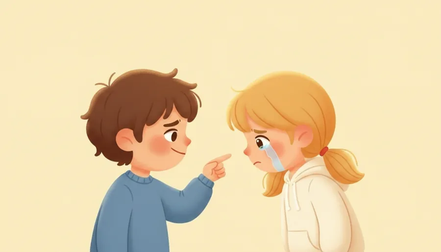 친구가 '멍청이·그것도 못하냐'며 나를 깔보는 말을 던진 장면