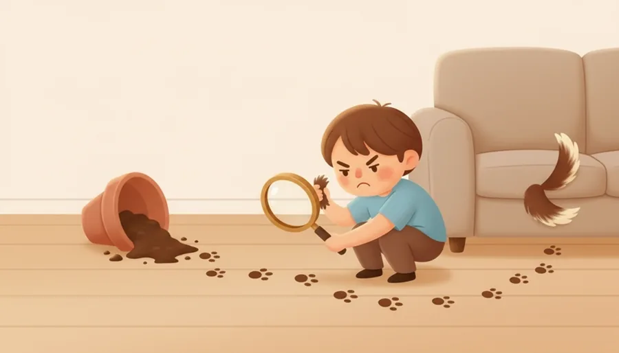 부엌에서 난 쿵 소리의 원인을 이곳저곳 열어보며 찾기