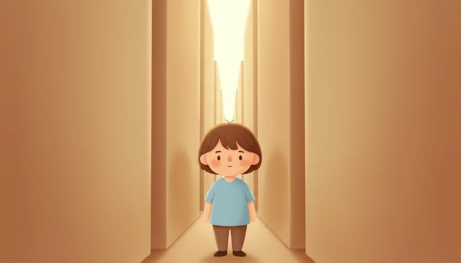 친구와 나란히 못 걷고 한 명씩 줄서서 지나가는 복도