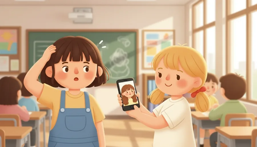 머리 자른 날 친구가 이전 머리를 칭찬하며 돌려 한 말