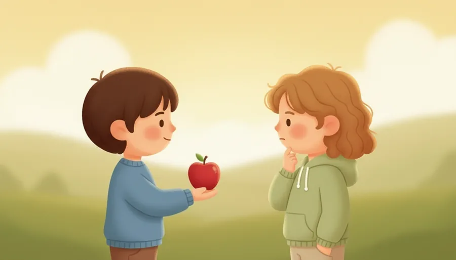 무거운 가방을 든 친구에게 "내가 들어줄까?" 하고 내 쪽에서 먼저 말 꺼내는 장면