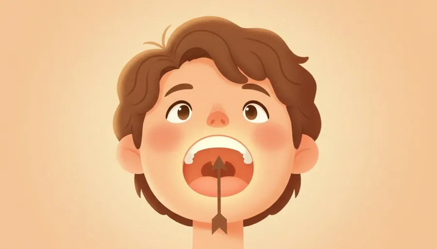 뜨거운 피자를 먹다 입 안 위쪽을 덴 장면