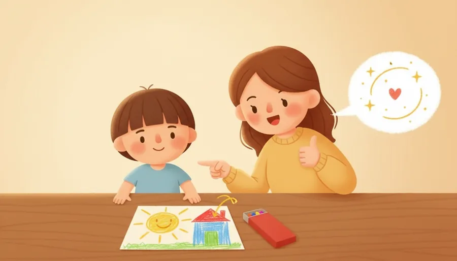 동생이 형 그림을 보고 진짜 멋있다고 말해 준 순간
