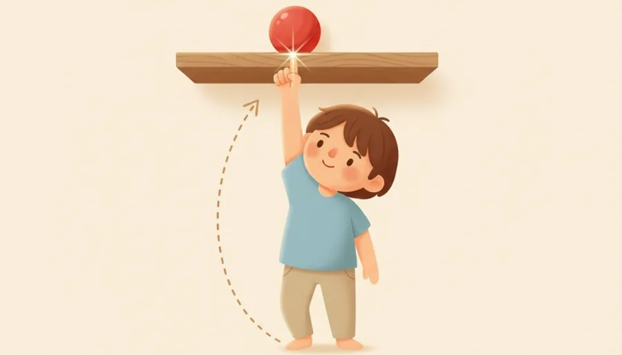 사다리 끝이 지붕까지 모자라 못 닿은 장면
