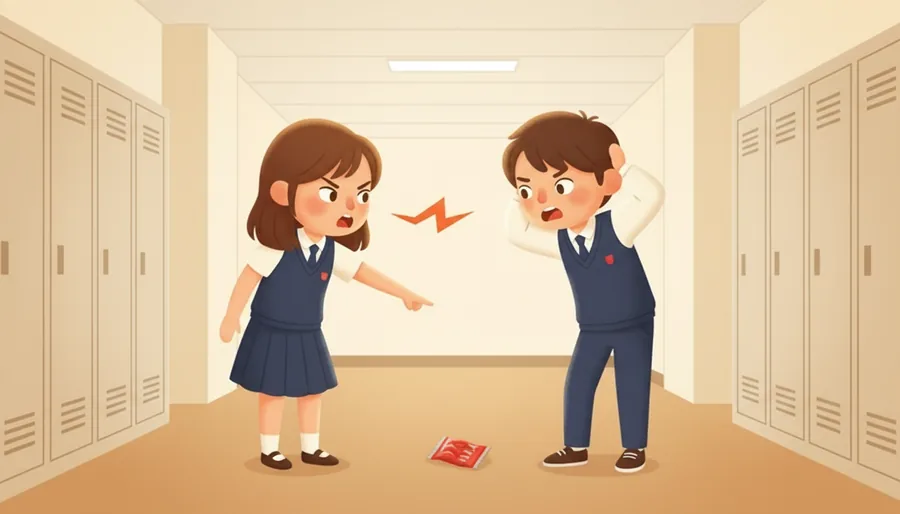 친구를 비웃던 사람에게 조용히 잘못을 짚어 주는 장면