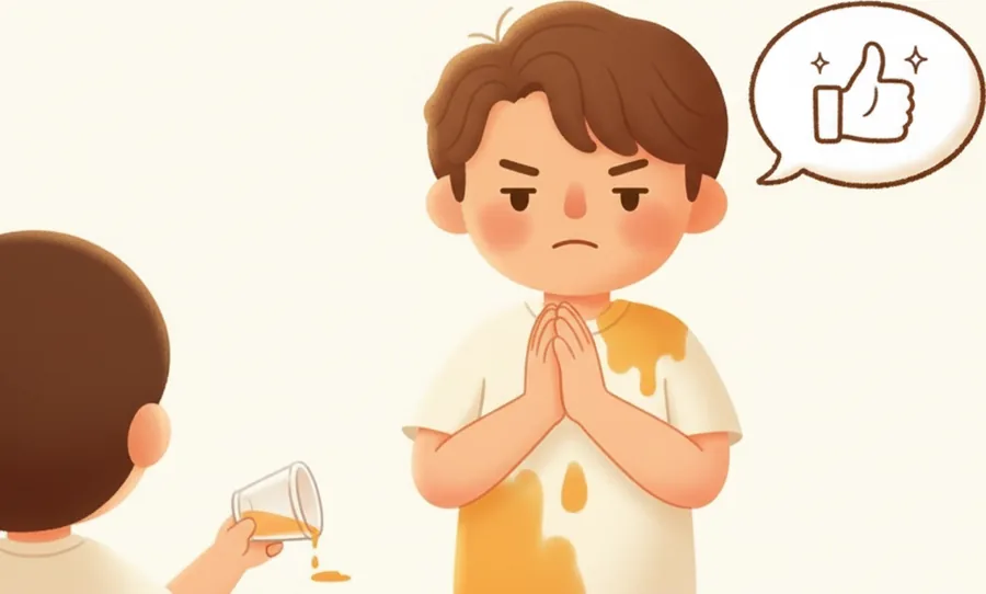 여행 가는 날 비 오는데 날씨가 최고라고 말하는 친구