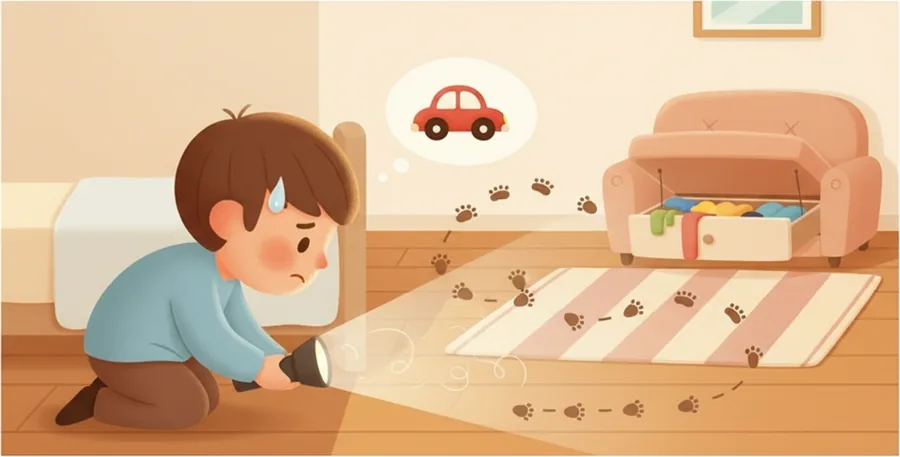 서랍·소파 밑·온 동네를 살피며 없어진 것을 찾아다니는 일