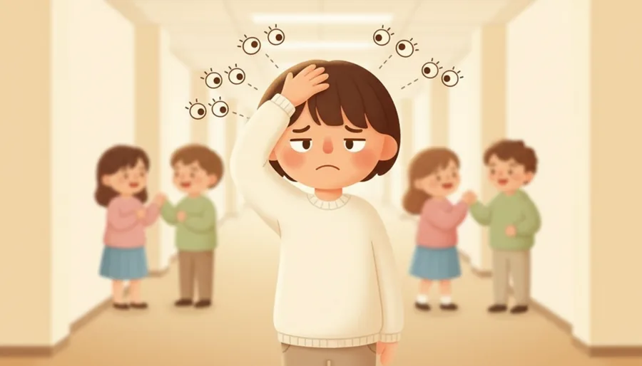 잘 떠드는 애가 폰 카메라가 켜지자 말이 꼬이는 장면