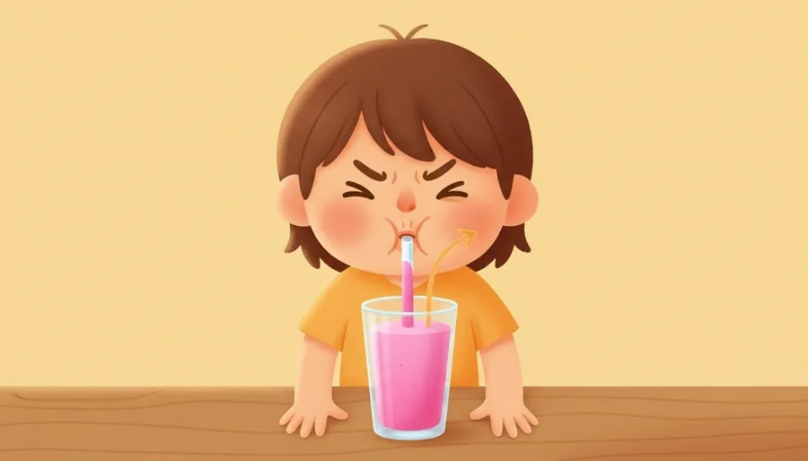 청소기가 카펫 먼지를 제 속으로 데려가는 장면