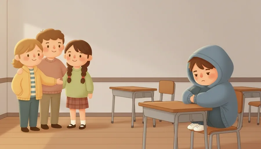 강의 쉬는 시간에 혼자 앉아 편의점 가자는 말에도 고개만 젓는 친구